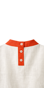 Offset Mock Neck Shirt