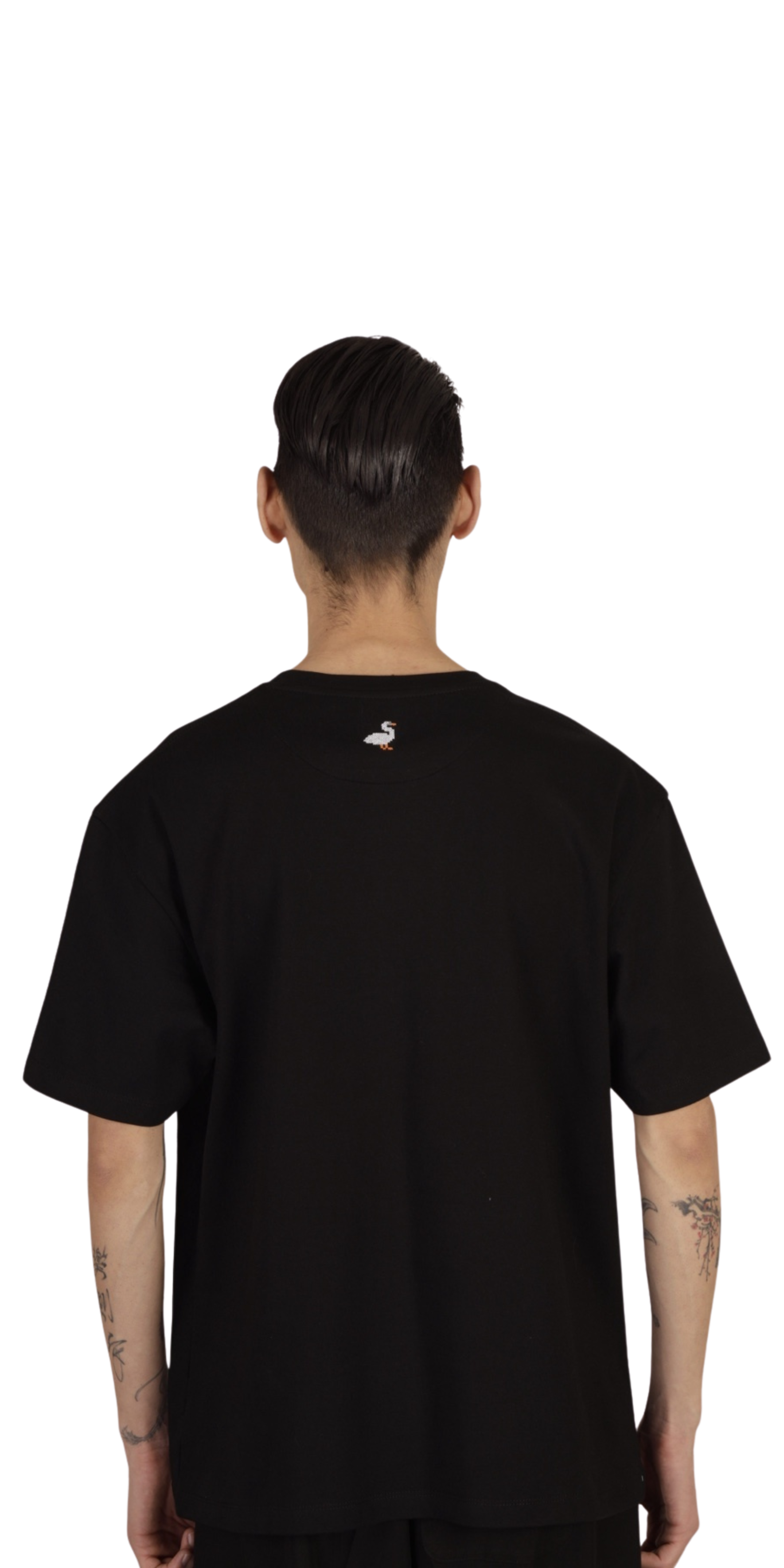 White Swan Embroidered T-shirt