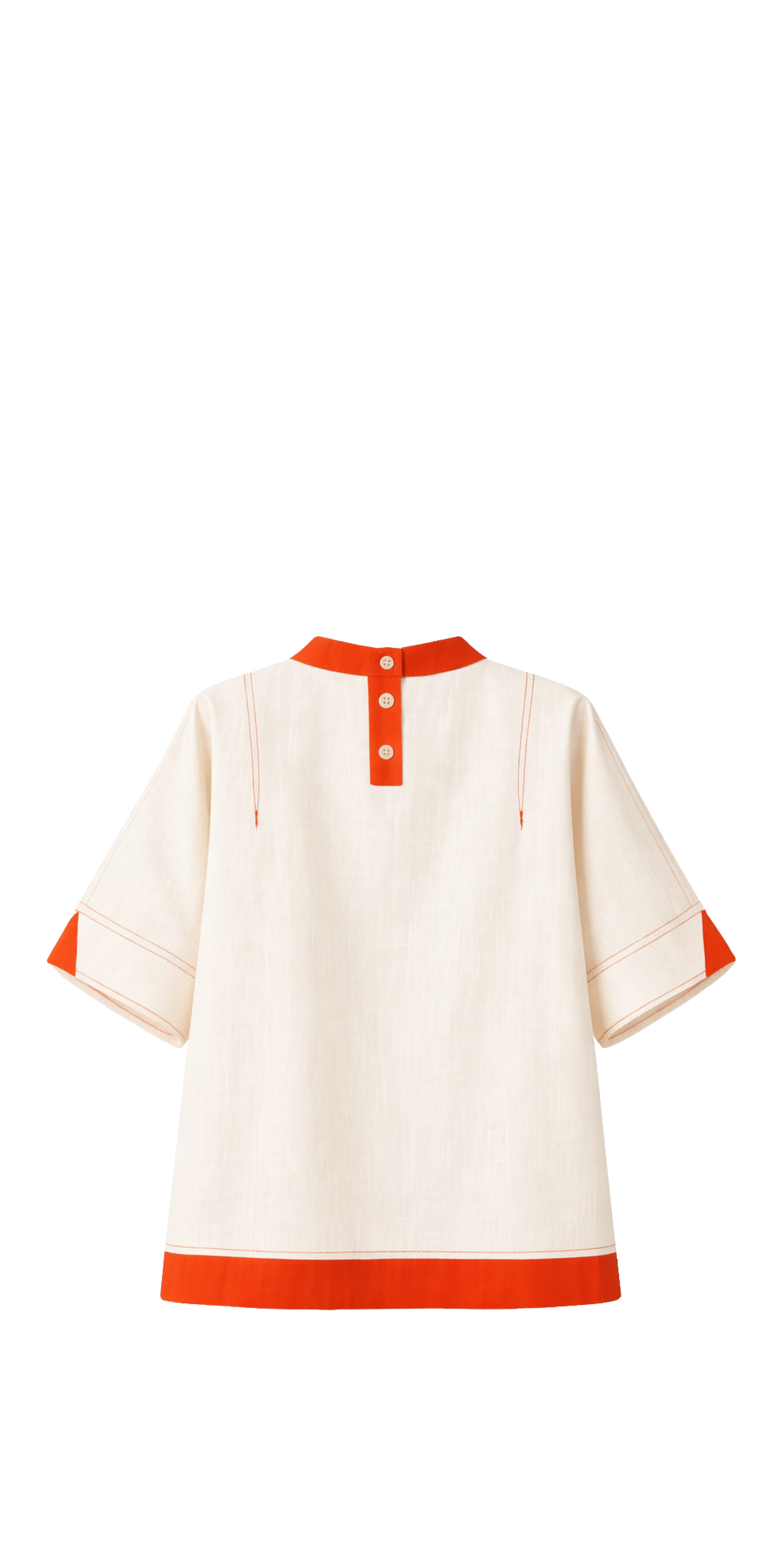 Offset Mock Neck Shirt