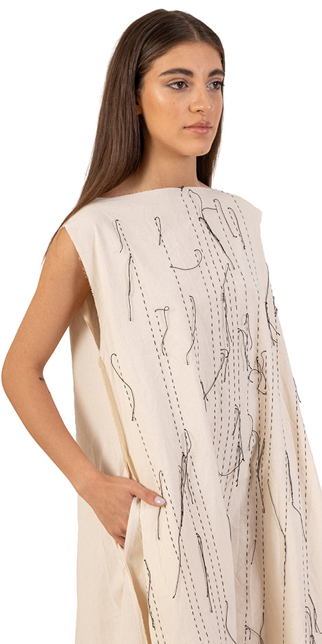Hand Stitched Long Dress