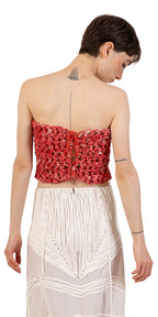 Hand-Woven Petal Décolleté