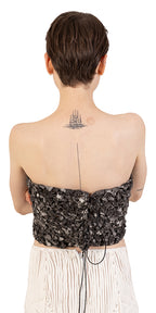 Hand-Woven Petal Décolleté