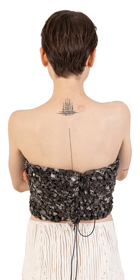 Hand-Woven Petal Décolleté