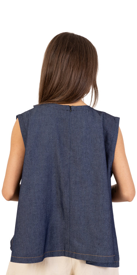 Tulip Denim Top