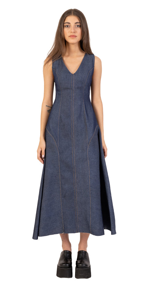 Shell Denim Dress