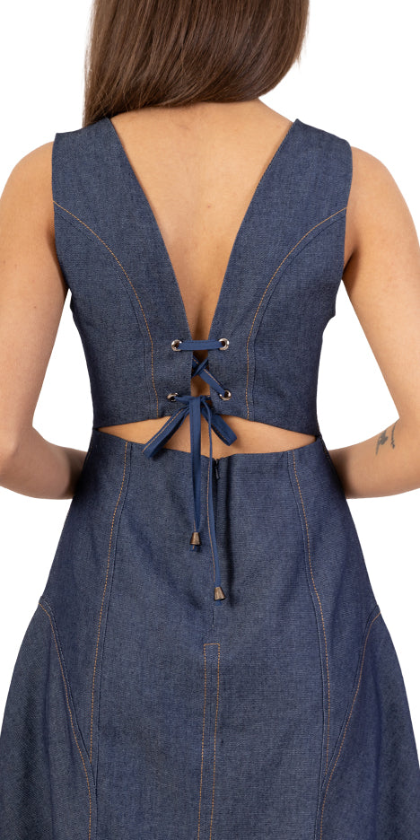 Shell Denim Dress