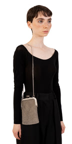 Tall Rectangle Chainmail Crossbody Bag