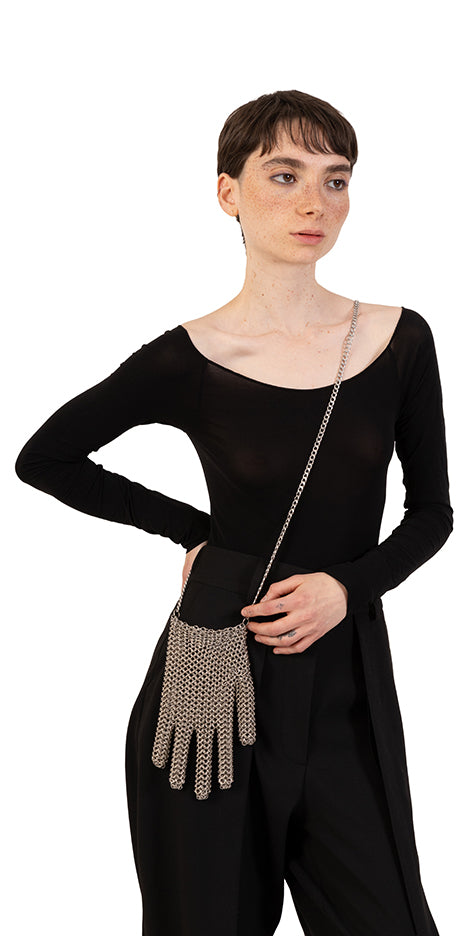 Third Hand Chainmail Crossbody Bag