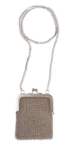 Tall Rectangle Chainmail Crossbody Bag
