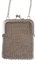 Tall Rectangle Chainmail Crossbody Bag