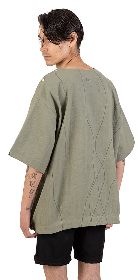 Messy Lines Linen Tee