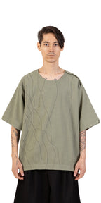 Messy Lines Linen Tee