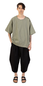 Messy Lines Linen Tee