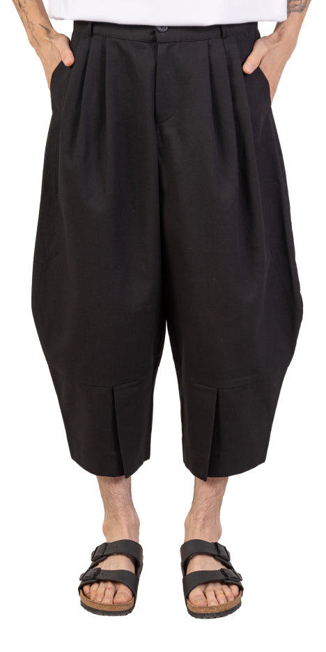 Shadow Split-Hem Barrel Pants