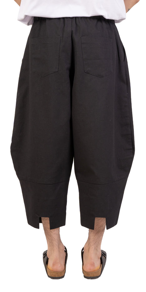 Shadow Split-Hem Barrel Pants