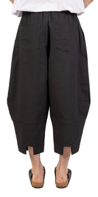 Shadow Split-Hem Barrel Pants