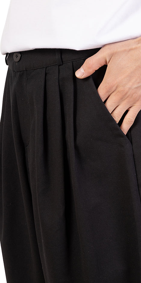 Shadow Split-Hem Barrel Pants