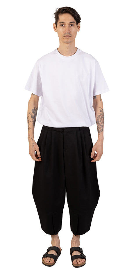 Shadow Split-Hem Barrel Pants