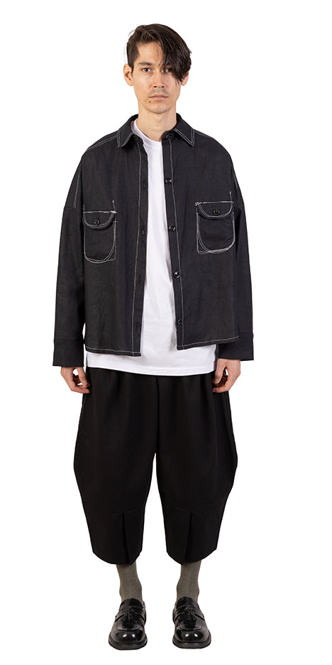 Crazy Pocket Linen Shirt