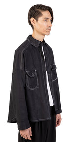 Crazy Pocket Linen Shirt