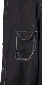 Crazy Pocket Linen Shirt