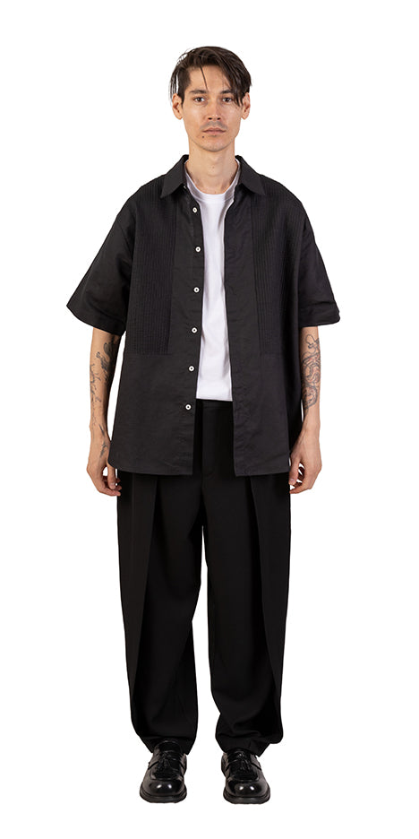 Pleated Linen Shirt