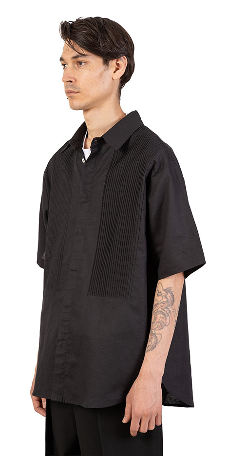 Pleated Linen Shirt