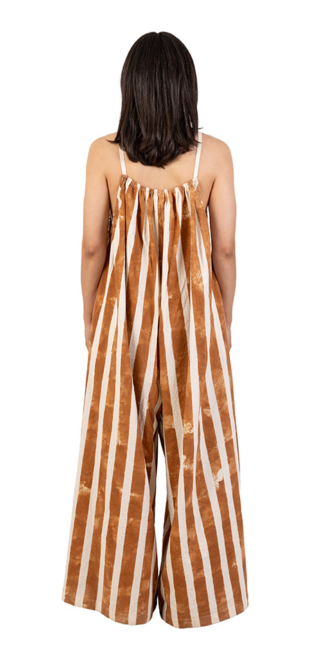 Barcode Hand-printed Jumpsuit