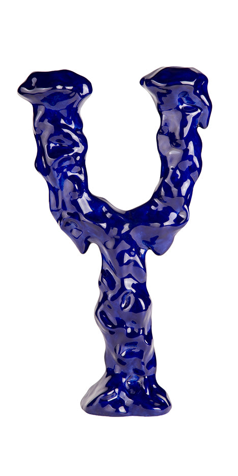 Hand-Glazed Twin Candle Holder