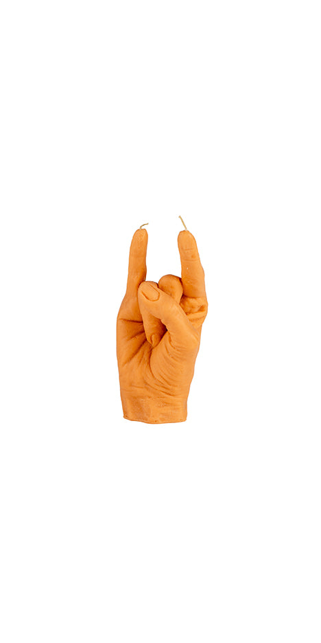 Rock & Roll Hand-Shaped Sculptural Candle