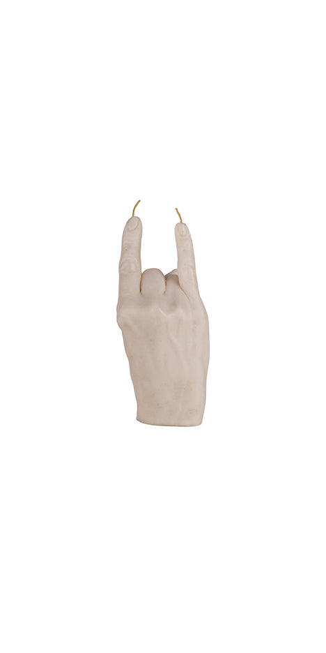 Rock & Roll Hand-Shaped Sculptural Candle
