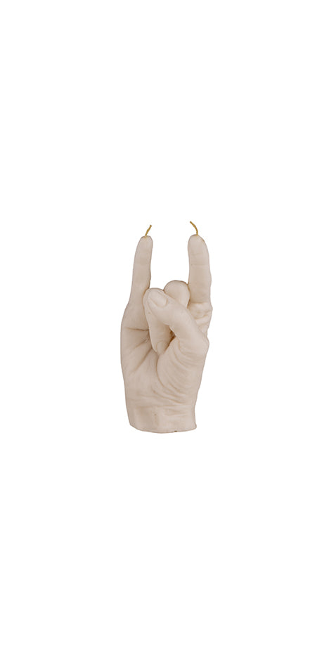 Rock & Roll Hand-Shaped Sculptural Candle