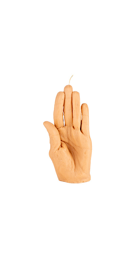 Palm Hand-Shaped Sculptural Candle