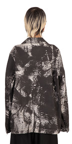 Trace Hand Printed Stained Blazer