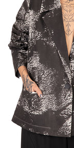 Trace Hand Printed Stained Blazer