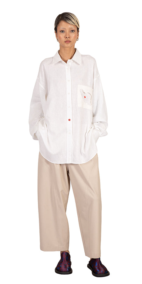 Iran Relaxed-Fit Linen Shirt