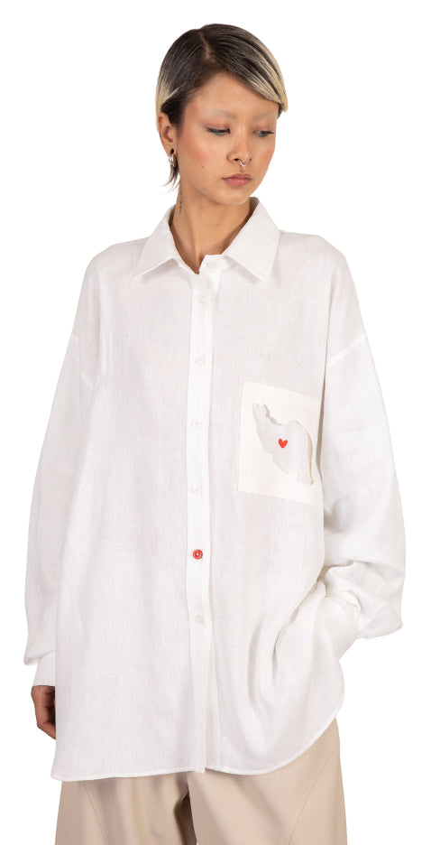 Iran Relaxed-Fit Linen Shirt
