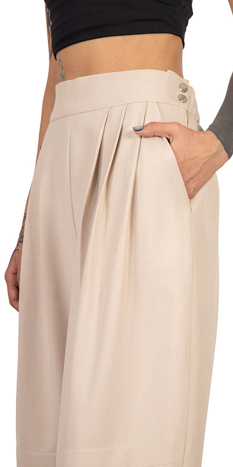 Hamrah Knee-Pleated Pants