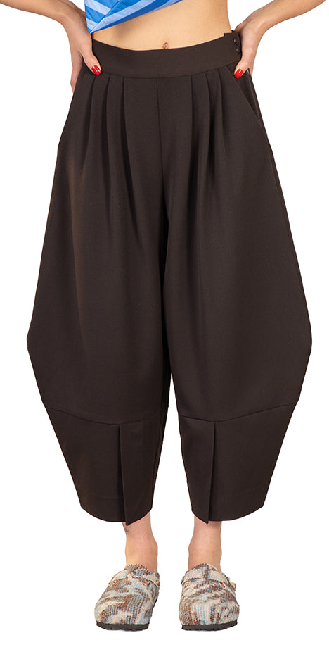 Shadow Split-Hem Barrel Pants