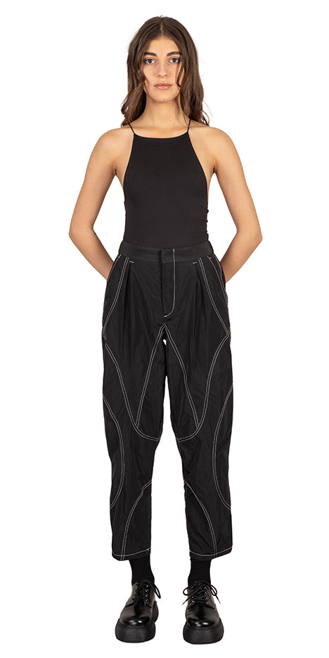 FLow Topstitched Tapered Pants