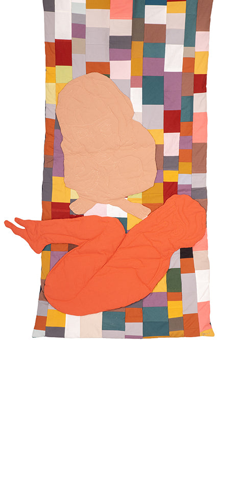 Two-Men Quilted Patchwork Throw