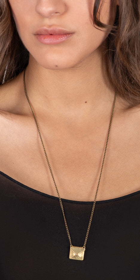 Red Sealed Letter Neckless