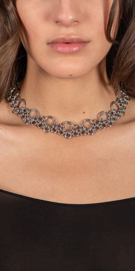 Bubble Chainmail Necklace