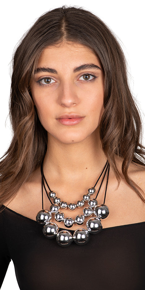 Silver Drops Neckless