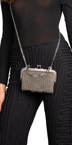 Rectangle Chainmail Crossbody Bag