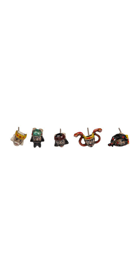 Shahnameh Mini Figures Earing Set