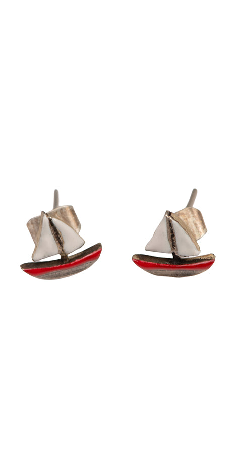 Tiny Sailing Boat Earings