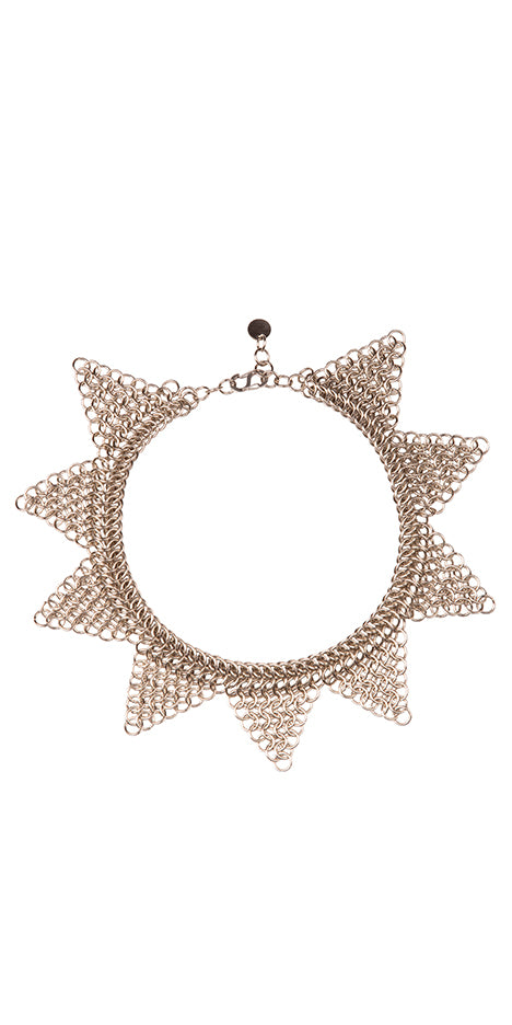 Sun Chainmail Necklace