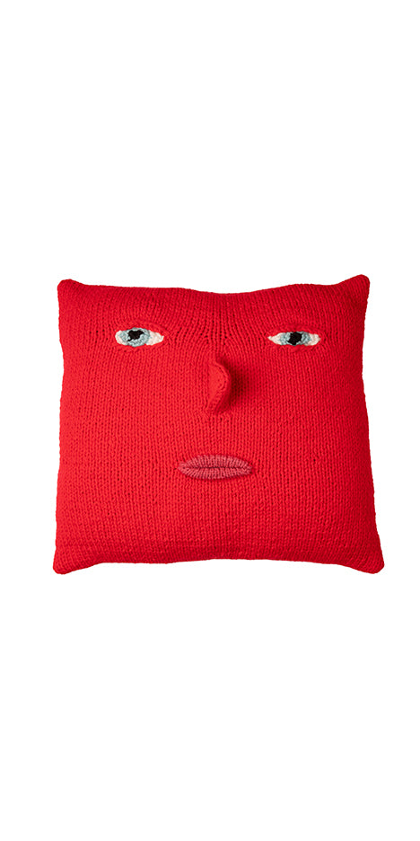 Big Head Knitted Cushion