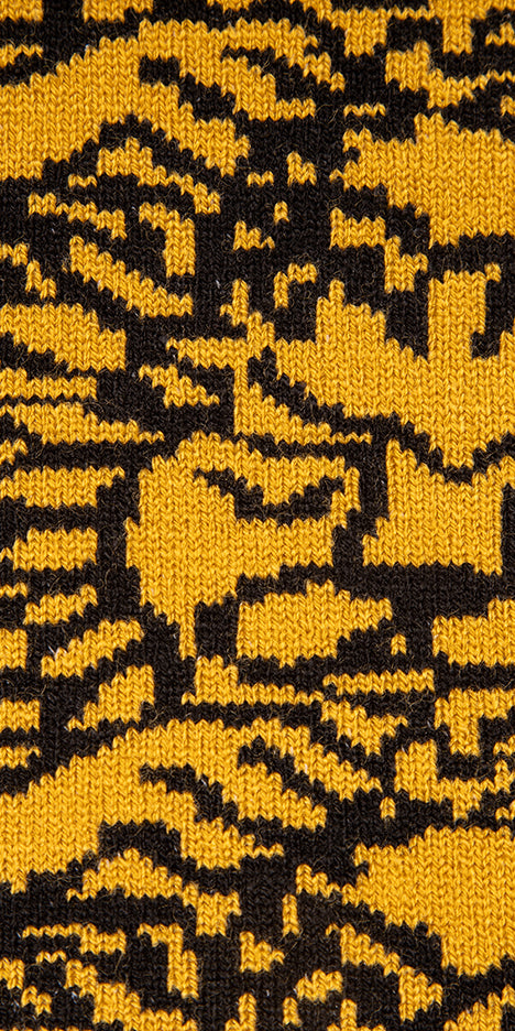 All-Over Lion Knitted Scarf